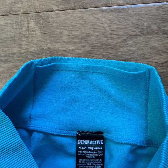 PINK Active Victoria's Secret Seamless Leggings Size XS Bright Blue - Picture 3 of 8